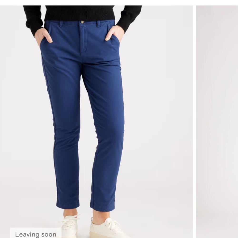 Quince Stretch Cotton Twill Girlfriend Chino Pants Sz 25 new Navy